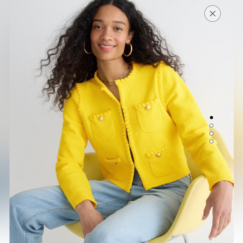 J.Crew Odette Sweater Lady Jacket in Boucle - Size M